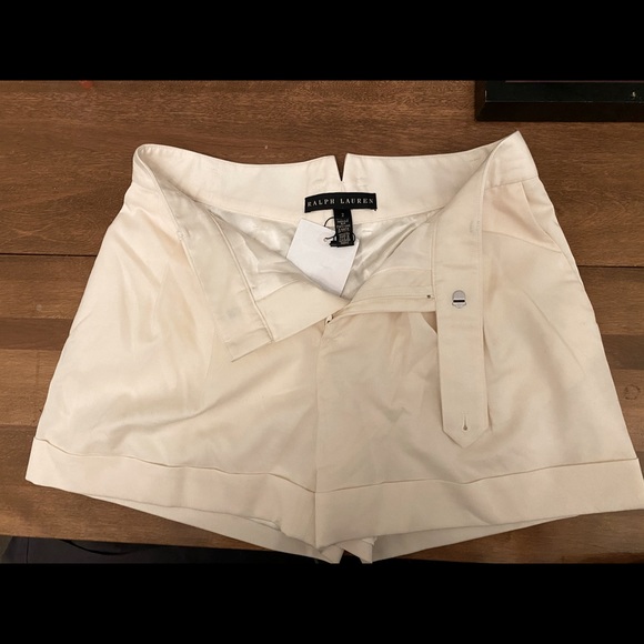 Ralph Lauren Silk & Wool Shorts NWT